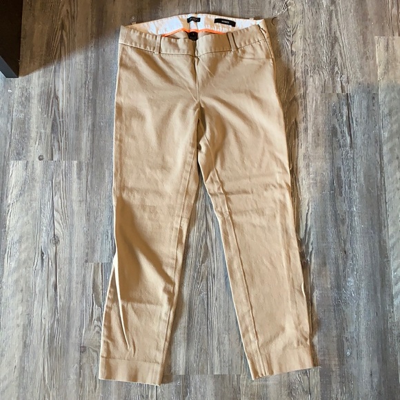 J crew Minnie khaki stretch Capri - Picture 3 of 7